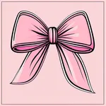 large pink bow image